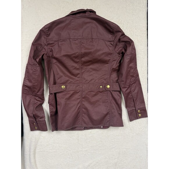 J. Crew Womens Size XS Deep Burgundy The Downtown Field Jacket Style 19034 - Picture 3 of 8